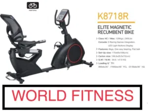 (World Fitness)K8718R بسكليت مع مقعد ظهر موديل