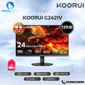 شاشة 2k 180Hz بس ب 129 دينار شامل التوصيل لباب بيتك