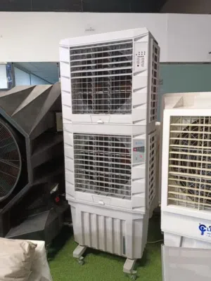 Twin Double Decker Portable Industrial Evaporative Air Cooler