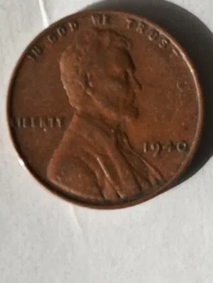 مجموعة سنتات أمريكية نادرة من تاريخ 1940 الى تاريخ 1943 من ضمنها سنت 1943 S
