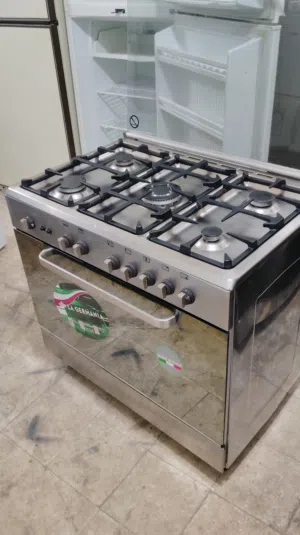 نبيع طباخ لاجرمان ايطالي 5 شعله مقاس 60 في 90 اشعال ذاتي كامل ليت اضاءه في الفرن حملات ثقيله