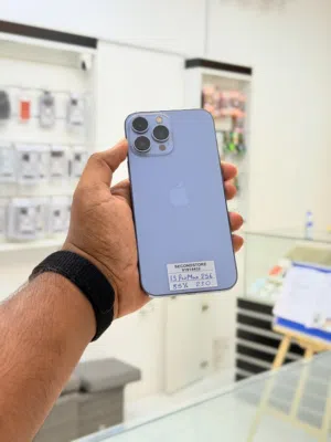 Used Apple iPhone 13 Pro Max Blue 256GB in Excellent Condition - no scratches