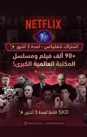 للبيع حساب نتفلكس