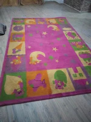 سجاده غرفه اطفال لون زهري