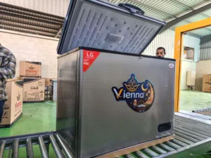 ديب فريزر فيينا 350لتر ماتور LG