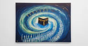 صورة مرسومة بالاكرلك وليس طبع