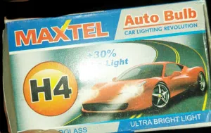 Maxtel H4 BulbCar Headlights Toyota Corolla Parts Nissan Sunny Parts Mitsubishi Pajero Super Bright