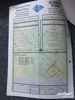 Residential Land for Sale in Al Sharqiya Al Qabil