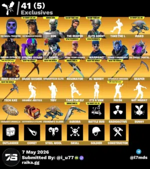 حساب فورت نايت للبيع