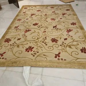 New flowery  carpet in red leaves golden branches