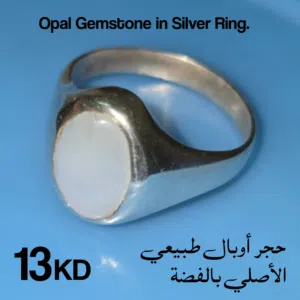 خواتم فضة مرصعة بأحجار حقيقية Silver Rings With Real Stones