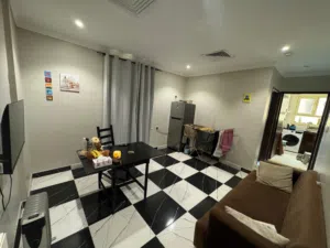 One bedroom flat with all the home appliance and furniture