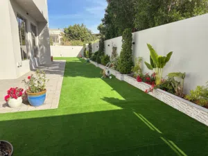 قسط حديقة منزلك على دفعات تنسيق اجمل الحدائق تصميم حديث شلالات نوافير عشب طبيعي عشب صناعي