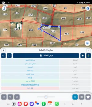 للبيع قطعه ارض 10 دونم في المسيطبه مخدومه شارع قوشان مستقل حوض البلد