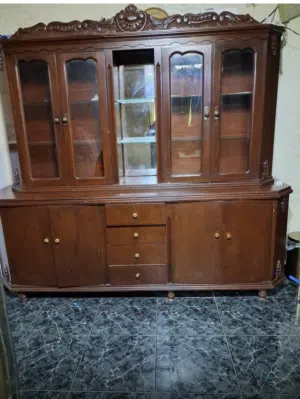 بوفيه خشب طابقين