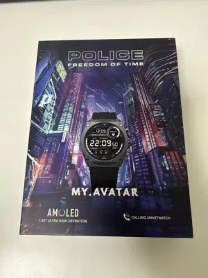 Police my avatar smart watch water resistant and hydration reminder long lasting battery