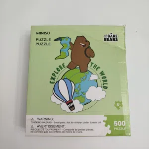 بازل MINISO We Bare Bears عدد 500 قطعة للأطفال والكبار +8  توصيل مجاني