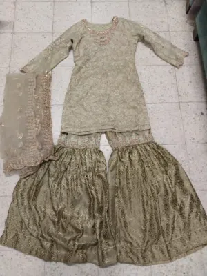 Pakistani fancy gharara set maria b, 3pc
