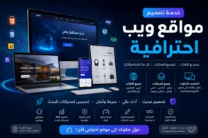 تصميم وتطوير مواقع ويب احترافية لجميع المجالات