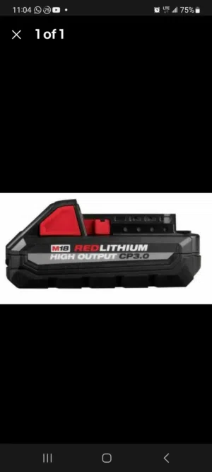 Brand New Milwaukee M18 high output CP3.0 & 6.0 Battery