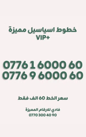 خط مميزه زين VIP