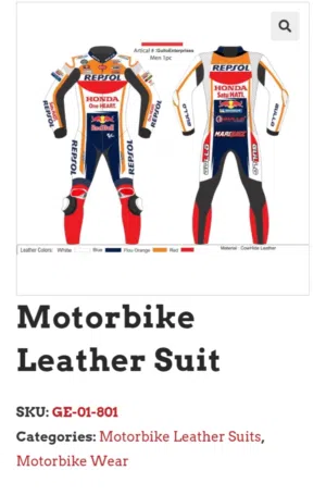 motorbike racing suit racing jacket fashion leather jacket