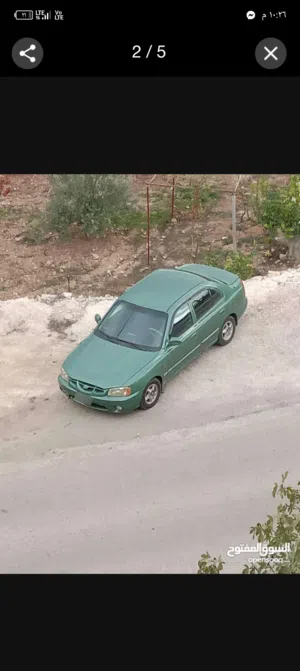 هونداي فيرنا 1999 بحالة جيده جدا قابل للبدل ع احدث مع دفع فرق
