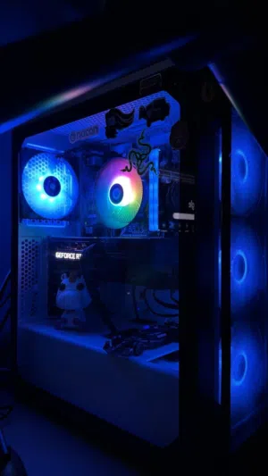 بيسي مستعمل مع كيبورد بور سبلاي و مراوح used pc with keyboard power supply and fans