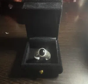 Men’s Silver Ring 5.19g - Black Stone Monthly Installments