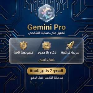 اشتراك حساب جيمناي برو لمدة سنة كاملة