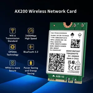 NICGIGA WiFi 6 Wireless Card Intel AX200 كارت واي فاي 6 و بلوتوث 5.2 من انتل