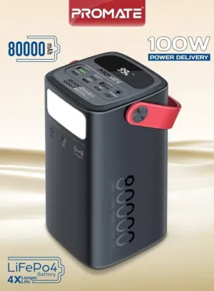 Promate PowerMine-80000mAh  محطة طاقتك المتنقلة افضل خيار واقل سعر حرق