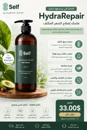 ودّعي التلف... واستعيدي جمال شعرك مع HydraRepair