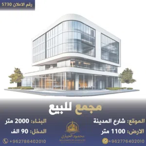 إعلان رقم (5730) مجمع تجاري مميز للبيع في شارع المدينة المنورة - من أقوى الشوارع تجارياً واقتصادياً