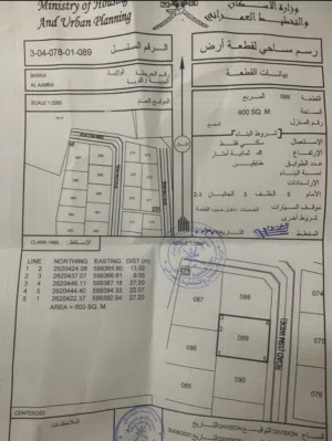 ارض في بركاء العامره