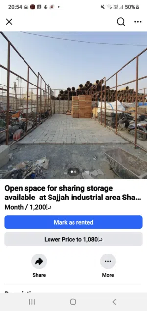 Open land 450 square feet sharing for rent Dhs.1200 per month.