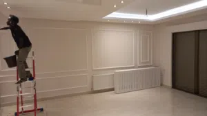 المهندس لتنفيذ كافة اعمال الديكور الداخلي #بديل رخام بديل خشب  دهان جبصين بورد  صيانه عامه
