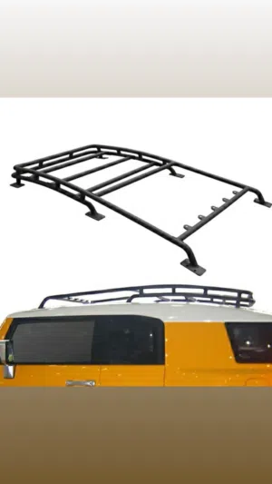 fj cruiser roof rack with light bar