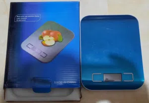 ميزان دقيق بالغرام لغاية 5 كيلو منزل او محل او مطبخ ستانلس معدن شاشه LCD ميزان طعام ميزان نادي