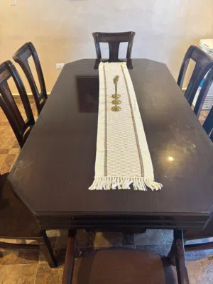 طاولة سفرة خشب زان اصلي