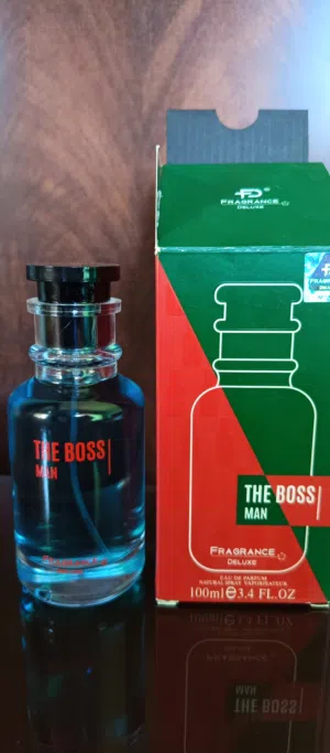 العلبة الوحيدة من العطر المسائي الأنيق للرجال THE BOSS من ماركة Fragrance Deluxe المتميزة حجم 100 مل