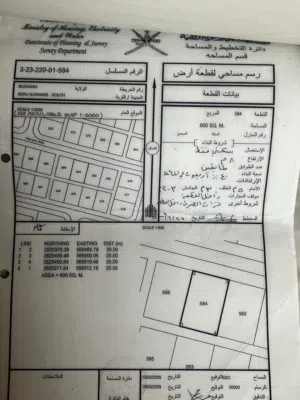 للبيع ارض سكنيه في المصنعه برج ال خميس