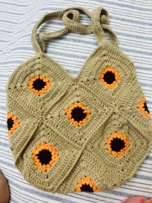 Crochet bag available in Oman
