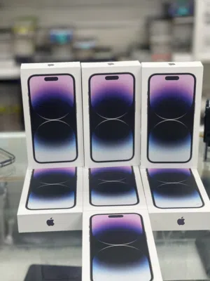 آيفون 14 برو ، ذاكرة 256GB  جديد ضمان لمدة سنة مع ملحقات