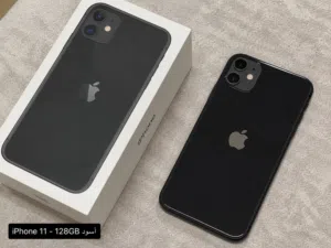 iPhone 11 128GB أسود - نسخة أمريكية - حالة ممتازة