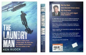 For sale book: The Laundry Man  للبيع: كتاب رجل غسيل الأموال
