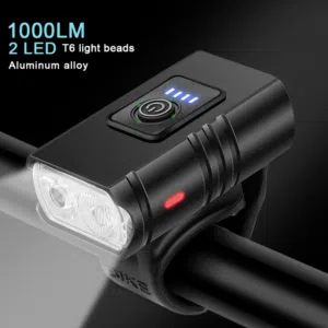 كشاف امامي فاخر قابل للشحن للبسكليتات usb rechargeable bicycle headlight