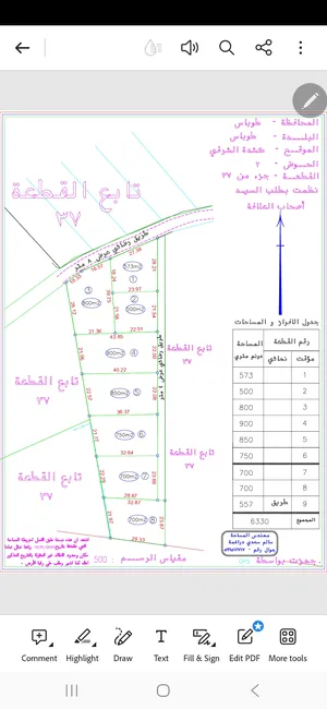 الاستخدام المتعدد . 6 دونم . المالك4