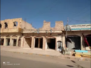 محلين للاجار في الخط الجديد جولة مصعب المطار امام عمارة دارس من50الف بس تخيل