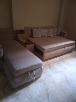 ركنه كنبه بتتفرد سرير وشازلونج بسحاره